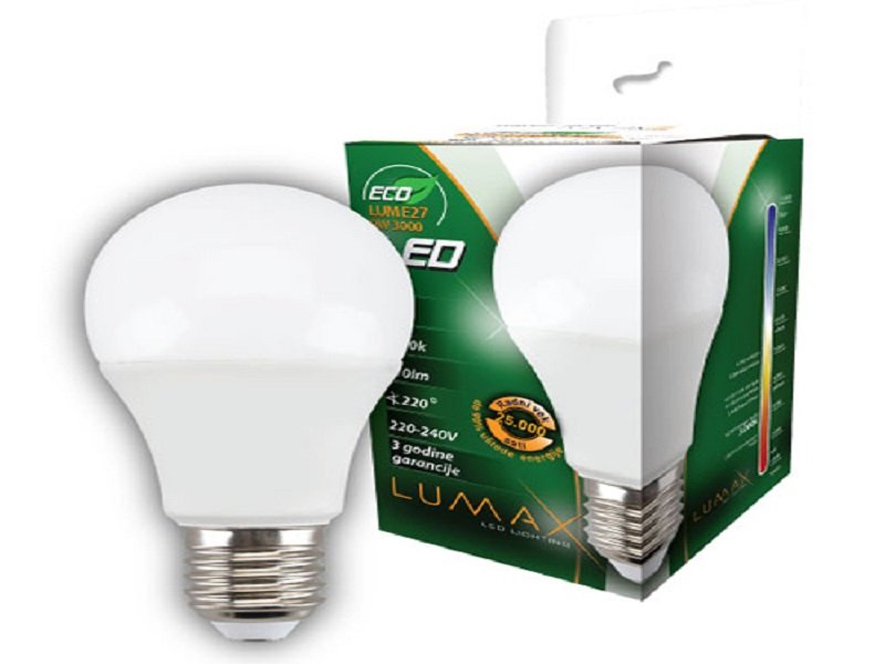 LUMAX Sijalica Led ECO LUME27-9W 3000K 1/10