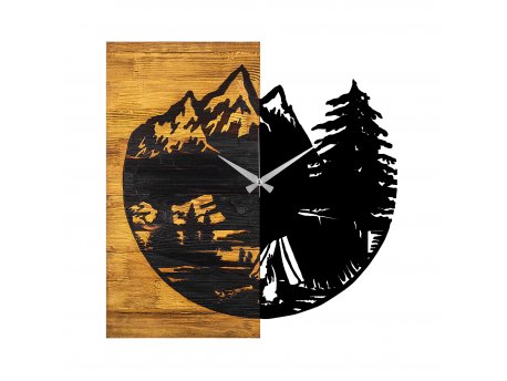 WALLXPERT Zidni sat Wooden Clock 19