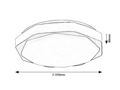 RABALUX Dettora 71046 LED plafonjera