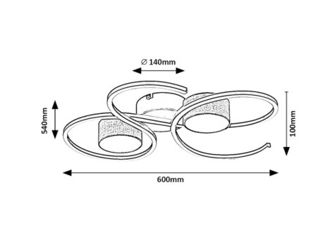 RABALUX Shiena 71116 LED plafonjera