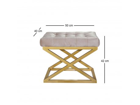 Atelier del Sofa Tabure Capraz Gold Cream