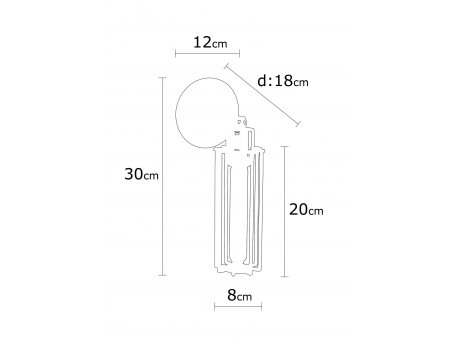 OPVIQ Zidna lampa Likya N 1022