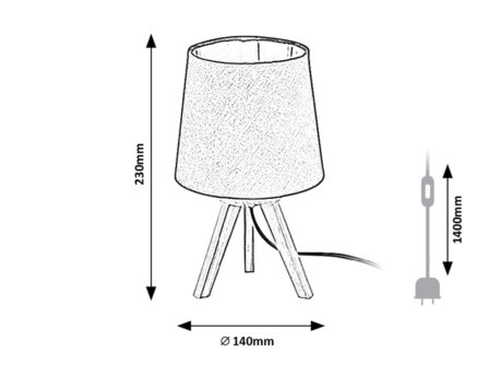 RABALUX Lychee 2068 stona lampa