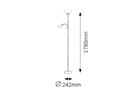 RABALUX Action 4188 podna lampa