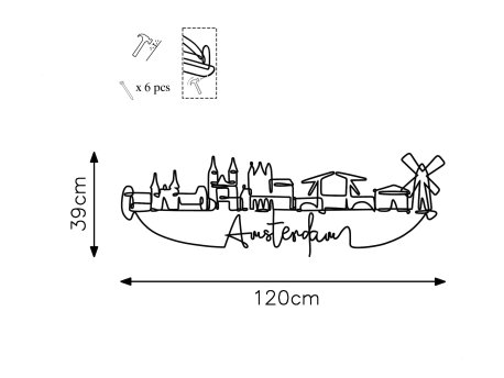 WALLXPERT Zidna dekoracija Amsterdam