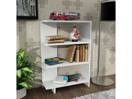 HANAH HOME Polica za knjige Trilion White