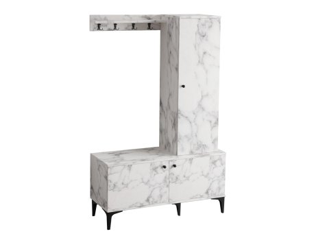 HANAH HOME Cipelarnik sa čivilukom Lex Carrara Marble