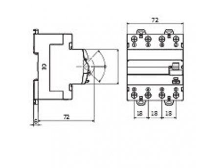 GEWISS FID AC Sklopka GWD4124, 40A bela