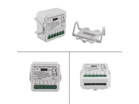 ELEMENTA Wi-Fi smart prekidač-modul, 2x10A WFM-PS01/2