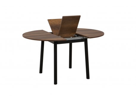 HANAH HOME Trpezarijski sto i stolice Oliver Black Walnut