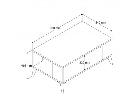 HANAH HOME Sto za dnevnu sobu Authentic 2060