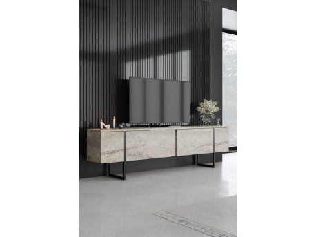 HANAH HOME Set za dnevnu sobu Luxe Set Travertine Black