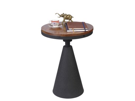 HANAH HOME Pomoćni stočić Kule Walnut Black