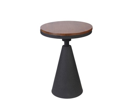 HANAH HOME Pomoćni stočić Kule Walnut Black