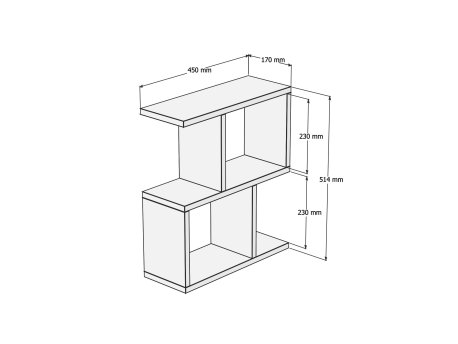 HANAH HOME Pomoćni stočić Zet Freesia Marble