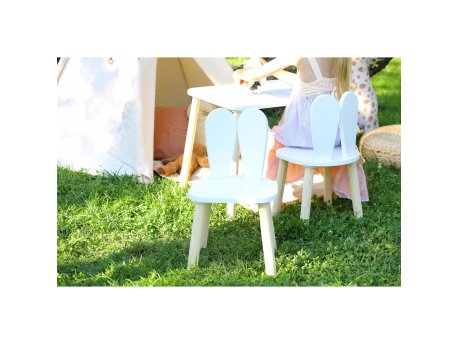 HANAH HOME Dečiji sto i stolice Bunny Two Chair Set White