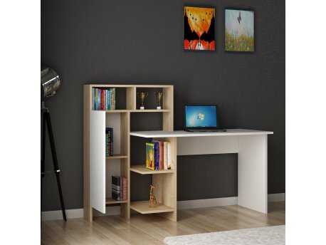 HANAH HOME Radni sto Bugra White Oak