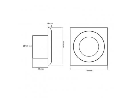 ELEMENTA Izduvni ventilator sa tajmerom 120mm V02004