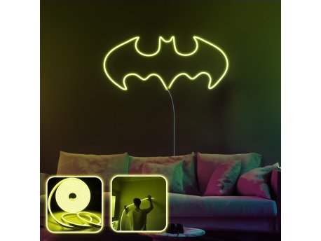 OPVIQ Zidna LED dekoracija Batman Night Large Yellow