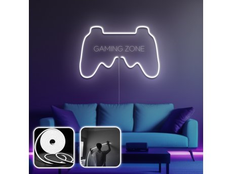 OPVIQ Zidna LED dekoracija Gamer Room Large White