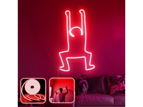 OPVIQ Zidna LED dekoracija Happiness XL Red