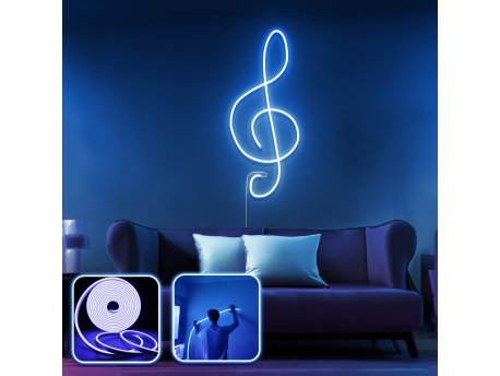 OPVIQ Zidna LED dekoracija Music Medium Blue