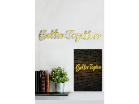 WALLXPERT Dekorativna rasveta Better Together Yellow