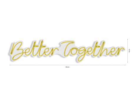 WALLXPERT Dekorativna rasveta Better Together Yellow