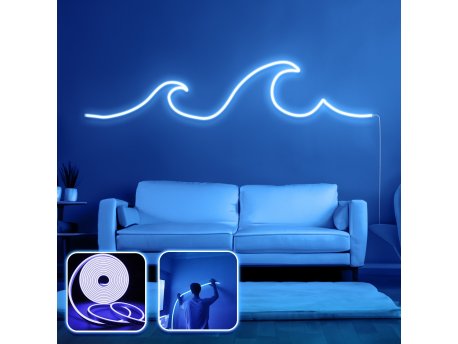 OPVIQ Zidna LED dekoracija Wave Large Blue