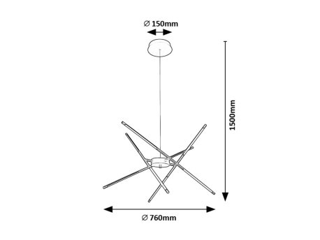 RABALUX Henli 72237 LED visilica