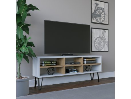 HANAH HOME TV polica Judd White Oak (935CMN1445)