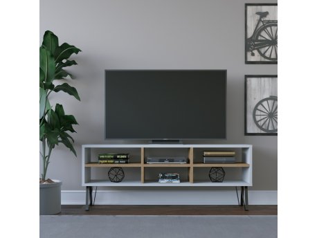 HANAH HOME TV polica Judd White Oak (935CMN1445)