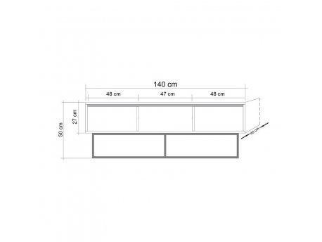 HANAH HOME TV polica Milo 140 (863SPH5105)