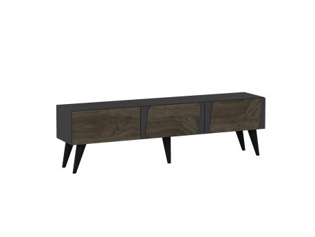 HANAH HOME TV polica Veas Anthracite Walnut (327ODS1135)