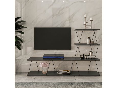 HANAH HOME TV polica Ilgaz Anthracite