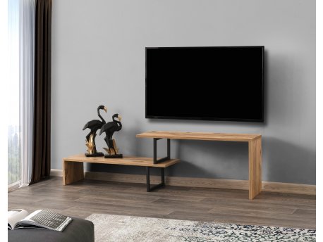 HANAH HOME TV polica Ovit Pine