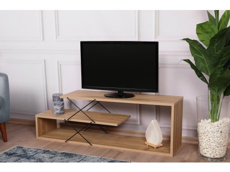 HANAH HOME TV polica Zigzag Oak