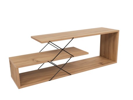 HANAH HOME TV polica Zigzag Oak