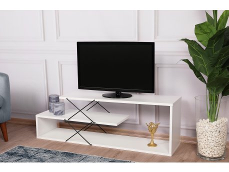 HANAH HOME TV polica Zigzag White