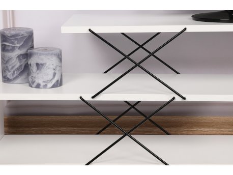 HANAH HOME TV polica Zigzag White