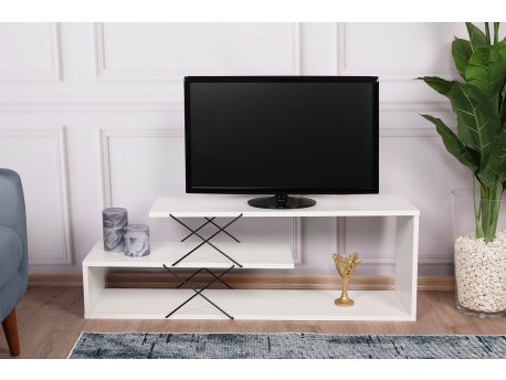 HANAH HOME TV polica Zigzag White