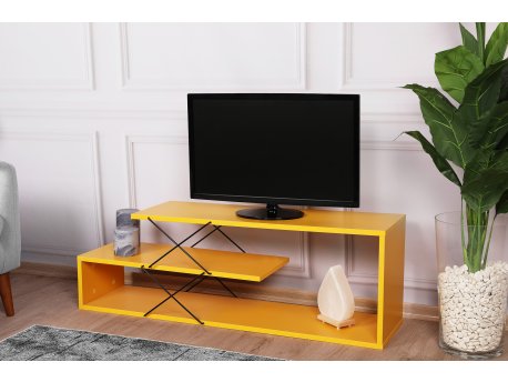 HANAH HOME TV polica Zigzag Yellow