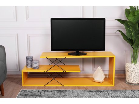 HANAH HOME TV polica Zigzag Yellow