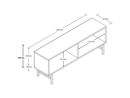 HANAH HOME TV polica Diamond 4040