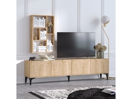 HANAH HOME TV polica Turid Sapphire Oak