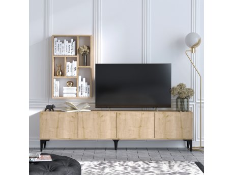 HANAH HOME TV polica Turid Sapphire Oak