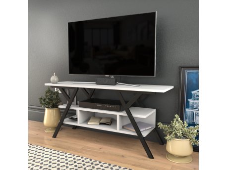 HANAH HOME TV polica Minerva Black White