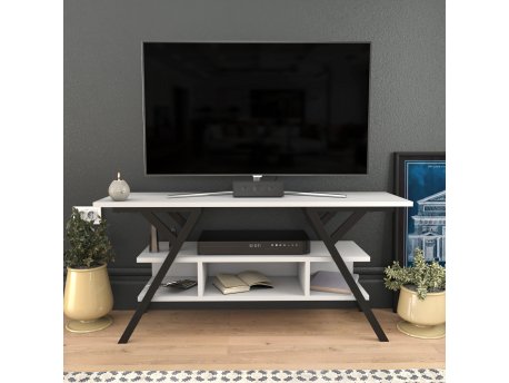 HANAH HOME TV polica Minerva Black White