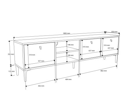 HANAH HOME TV polica Vision 1360