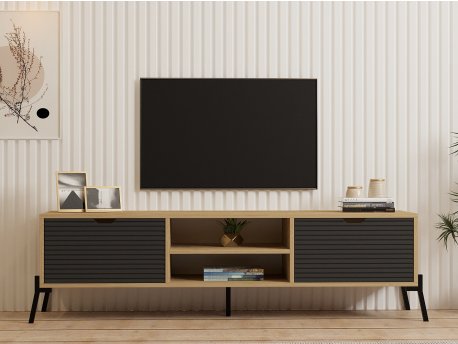 HANAH HOME TV polica Nost Sapphire Oak Antracite